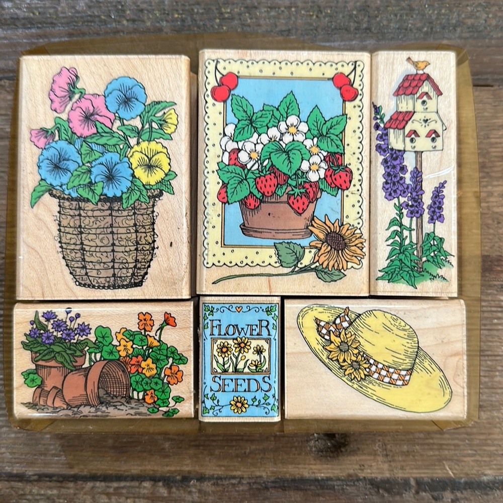 Wooden Stamp Set of 6 by Hero Arts